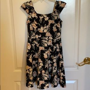 Cute Black Floral Dress